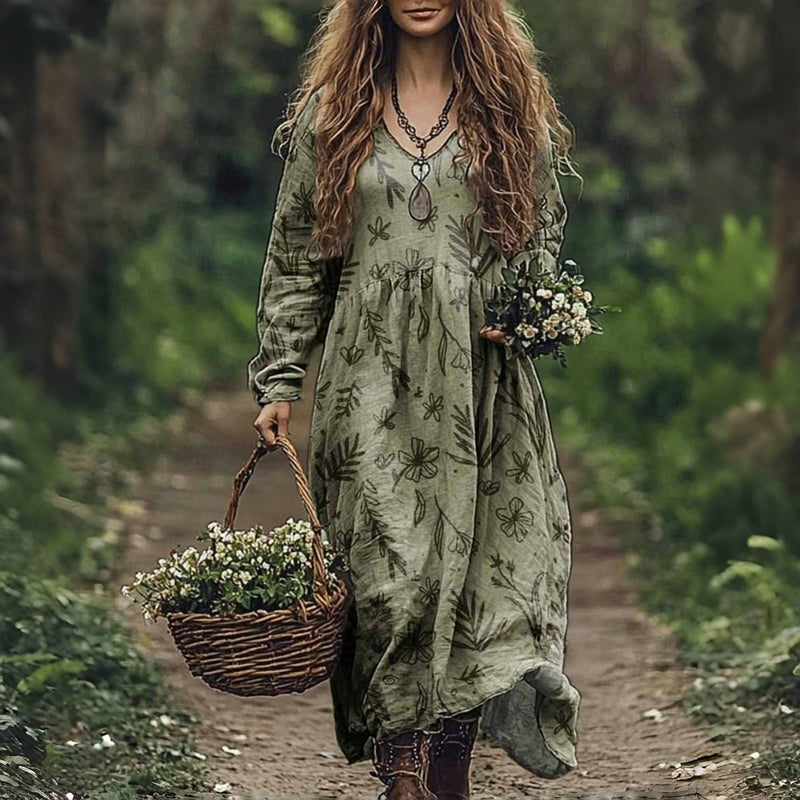 Sukienka w kwiaty w stylu vintage „Ada"