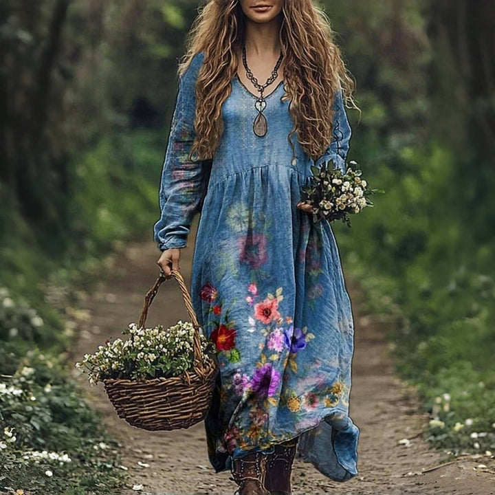 Sukienka w kwiaty w stylu vintage „Ada"